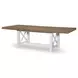 Franklin Harvest Oak and Natural White 98" Extendable Rectangular Dining Table
