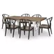 Franklin Harvest Oak and Natural White 98" Extendable Rectangular Dining Table