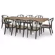 Franklin Harvest Oak and Aged Black Side Chair Set of 2
