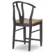 Franklin Harvest Oak and Aged Black Counter Height Dining Chair Set of 2