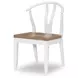 Franklin Harvest Oak and Natural White Side Chair Set of 2