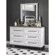 Dutton Natural White Rectangular Dresser Mirror