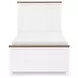 Dutton Natural White and Toasted Coconut Twin Panel Bed