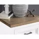 Dutton Natural White and Toasted Coconut 2 Drawer Nightstand with USB Charging