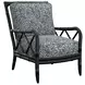 Ivory Key Gray Upholstered Heydon Accent Chair