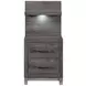 Zephyr Light Gray Storage Wall Bedroom Set