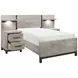 Zephyr Light Gray Youth Storage Wall Bedroom Set