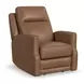 Maxwell Cedar Brown Leather Power Gliding Recliner with USB Charging and Nailhead Trim