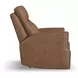 Maxwell Cedar Brown Leather Power Gliding Recliner with USB Charging and Nailhead Trim