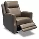 Maxwell Cedar Brown Leather Power Gliding Recliner with USB Charging and Nailhead Trim