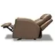 Maxwell Cedar Brown Leather Power Gliding Recliner with USB Charging and Nailhead Trim