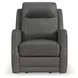 Maxwell Cinder Gray Leather Zero Gravity Triple Power Reclining Living Room Set