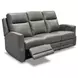 Maxwell Cinder Gray Leather Zero Gravity Triple Power Reclining Living Room Set
