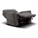 Carter Smoke Zero Gravity Triple Power Recliner with USB Charging and Heat Massage