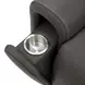 Carter Smoke Zero Gravity Triple Power Recliner with USB Charging and Heat Massage