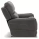Carter Smoke Zero Gravity Triple Power Recliner with USB Charging and Heat Massage