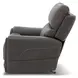 Carter Smoke Zero Gravity Triple Power Recliner with USB Charging and Heat Massage