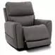 Carter Smoke Zero Gravity Triple Power Recliner with USB Charging and Heat Massage