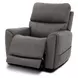 Carter Smoke Zero Gravity Triple Power Recliner with USB Charging and Heat Massage