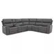 Carter Smoke 6 Piece Modular Zero Gravity Power Reclining Sectional with Power Lumbar and USB Charging