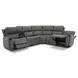 Carter Smoke 6 Piece Modular Zero Gravity Power Reclining Sectional with Power Lumbar and USB Charging