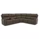 Carter Cappuccino 6 Piece Modular Zero Gravity Power Reclining Sectional with Power Lumbar and USB Charging