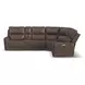 Carter Cappuccino 6 Piece Modular Zero Gravity Power Reclining Sectional with Power Lumbar and USB Charging