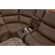 Carter Cappuccino 6 Piece Modular Zero Gravity Power Reclining Sectional with Power Lumbar and USB Charging