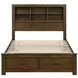 Sullivan Brown Full Storage Wall Platform Bed with Nightstand