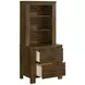 Sullivan Brown Full Storage Wall Platform Bed with Nightstand