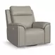 Vernon Dove Gray Zero Gravity Swivel Gliding Power Recliner with USB Charging and Heat Massage