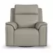 Vernon Dove Gray Zero Gravity Swivel Gliding Power Recliner with USB Charging and Heat Massage