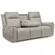 Vernon Dove Gray 86" Zero Gravity Power Reclining Sofa with USB Charging and LED