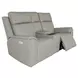 Vernon Dove Gray 73" Zero Gravity Power Reclining Loveseat with USB Charging and Heat Massage