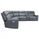 Vernon Admiral 6 Piece Modular Zero Gravity Power Reclining Sectional with Heat Massage and USB Charging