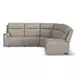 Vernon Dove Gray 6 Piece Modular Zero Gravity Power Reclining Sectional with Heat Massage and USB Charging