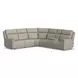 Vernon Dove Gray 6 Piece Modular Zero Gravity Power Reclining Sectional with Heat Massage and USB Charging