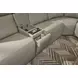 Vernon Dove Gray 6 Piece Modular Zero Gravity Power Reclining Sectional with Heat Massage and USB Charging
