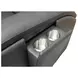 Wyatt Gunmetal Gray Leather Zero Gravity Power Recliner with Power Lumbar and USB Charging