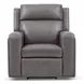 Wyatt Gunmetal Gray Leather Zero Gravity Power Reclining Living Room Set