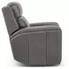 Wyatt Gunmetal Gray Leather Zero Gravity Power Recliner with Power Lumbar and USB Charging