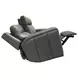 Wyatt Gunmetal Gray Leather 85" Zero Gravity Power Reclining Sofa with Power Lumbar and USB Charging