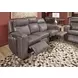 Wyatt Gunmetal Gray Leather 85" Zero Gravity Power Reclining Sofa with Power Lumbar and USB Charging
