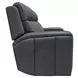 Wyatt Gunmetal Gray Leather 85" Zero Gravity Power Reclining Sofa with Power Lumbar and USB Charging