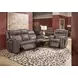 Wyatt Gunmetal Gray Leather 85" Zero Gravity Power Reclining Sofa with Power Lumbar and USB Charging