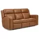 Wyatt Canyon Brown Leather Zero Gravity Power Reclining Living Room Set