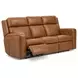 Wyatt Canyon Brown Leather Zero Gravity Power Reclining Living Room Set