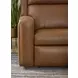 Wyatt Canyon Brown Leather 6 Piece Modular Zero Gravity Power Reclining Sectional with Power Lumbar and USB Charging