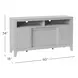 Painted Canyon Distressed Brown 60" TV Stand with Electric Fireplace