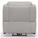 Barnett Cream Leather Power Recliner With Power Headrest And Lumbar